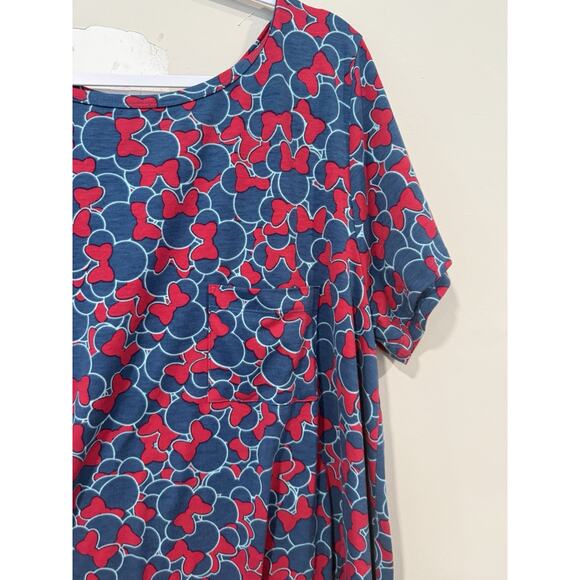 NWOT Disney LuLaRoe Carly Minnie Mouse Midi Dress Size 3xl 2352 - Picture 3 of 9
